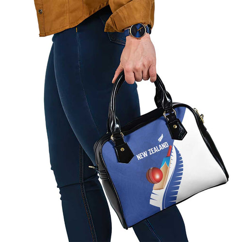 New Zealand Cricket Shoulder Handbag Kiwi Birds Haka Dance Blue Fern Sporty Style