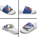 New Zealand Cricket Slide Sandals Kiwi Birds Haka Dance Blue Fern Sporty Style