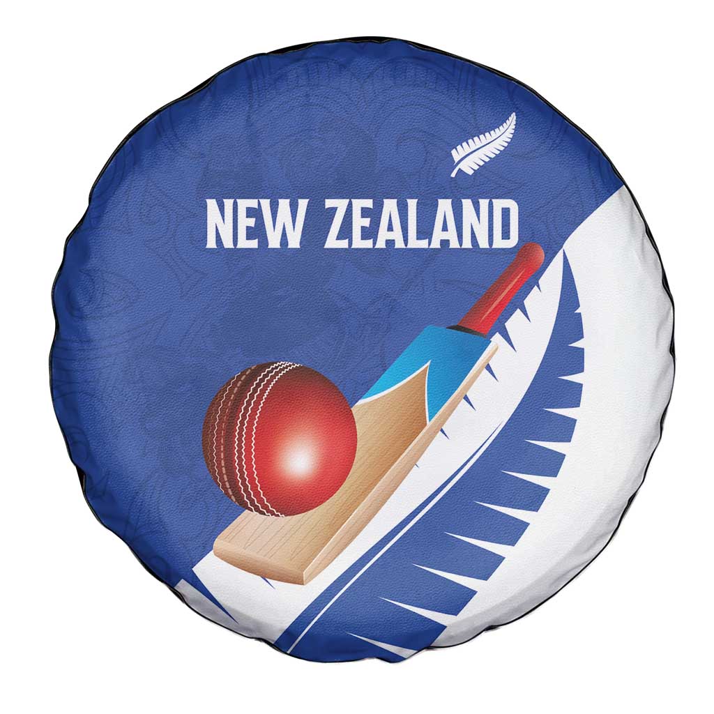 New Zealand Cricket Spare Tire Cover Kiwi Birds Haka Dance Blue Fern Sporty Style