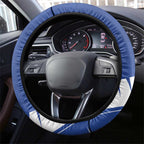 New Zealand Cricket Steering Wheel Cover Kiwi Birds Haka Dance Blue Fern Sporty Style
