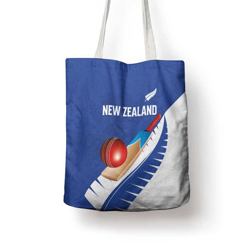 New Zealand Cricket Tote Bag Kiwi Birds Haka Dance Blue Fern Sporty Style