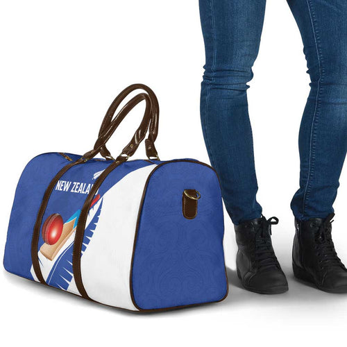 New Zealand Cricket Travel Bag Kiwi Birds Haka Dance Blue Fern Sporty Style