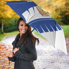 New Zealand Cricket Umbrella Kiwi Birds Haka Dance Blue Fern Sporty Style