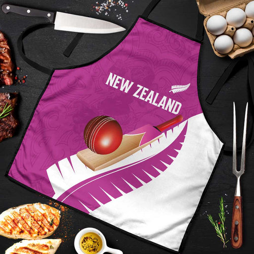 New Zealand Cricket Apron Kiwi Birds Haka Dance Pink Fern Sporty Style