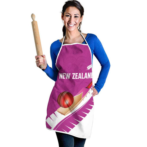 New Zealand Cricket Apron Kiwi Birds Haka Dance Pink Fern Sporty Style