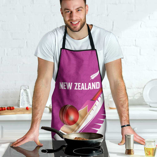 New Zealand Cricket Apron Kiwi Birds Haka Dance Pink Fern Sporty Style