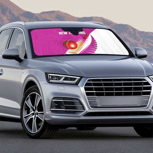 New Zealand Cricket Auto Sun Shade Kiwi Birds Haka Dance Pink Fern Sporty Style
