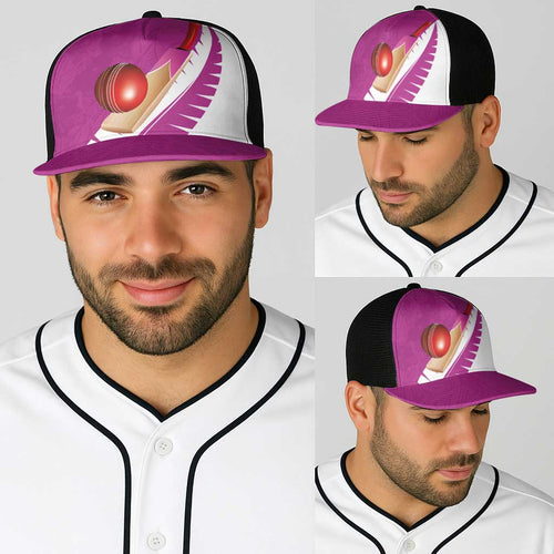 New Zealand Cricket Baseball Net Cap Kiwi Birds Haka Dance Pink Fern Sporty Style