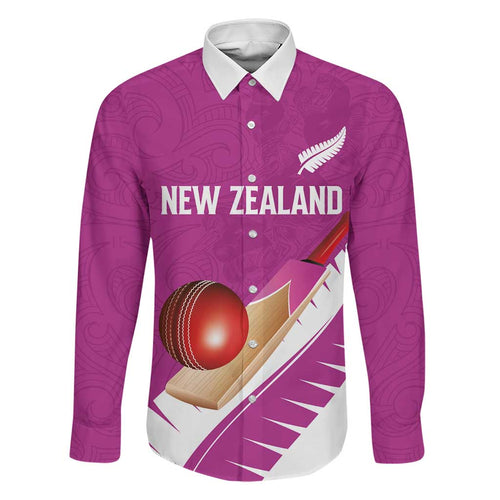 Custom New Zealand Cricket Family Matching Short Sleeve Bodycon Dress and Hawaiian Shirt Kiwi Birds Haka Dance Pink Fern Sporty Style