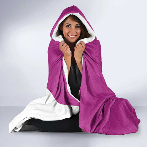 New Zealand Cricket Hooded Blanket Kiwi Birds Haka Dance Pink Fern Sporty Style