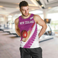 Custom New Zealand Cricket Men Tank Top Kiwi Birds Haka Dance Pink Fern Sporty Style