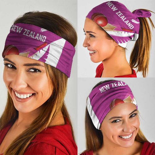 New Zealand Cricket Neck Gaiter Kiwi Birds Haka Dance Pink Fern Sporty Style