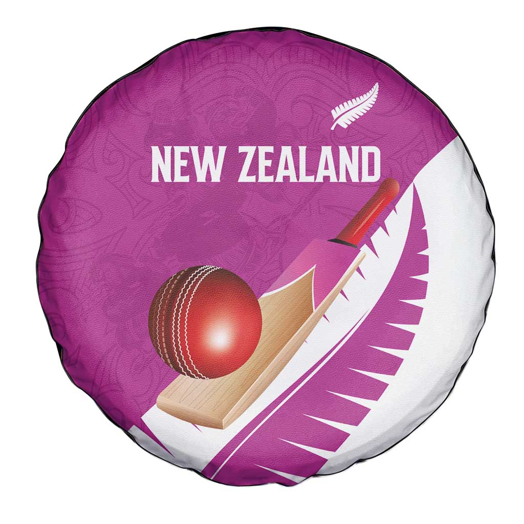 New Zealand Cricket Spare Tire Cover Kiwi Birds Haka Dance Pink Fern Sporty Style