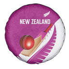 New Zealand Cricket Spare Tire Cover Kiwi Birds Haka Dance Pink Fern Sporty Style