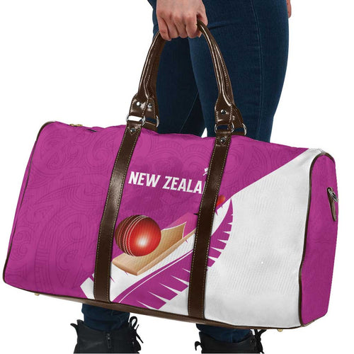 New Zealand Cricket Travel Bag Kiwi Birds Haka Dance Pink Fern Sporty Style