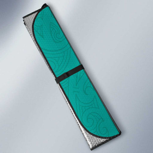 New Zealand Cricket Auto Sun Shade Kiwi Birds Haka Dance Turquoise Fern Sporty Style