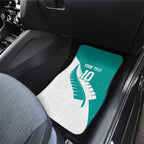 Custom New Zealand Cricket Car Mats Kiwi Birds Haka Dance Turquoise Fern Sporty Style