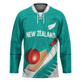 Custom New Zealand Cricket Hockey Jersey Kiwi Birds Haka Dance Turquoise Fern Sporty Style