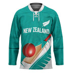 Custom New Zealand Cricket Hockey Jersey Kiwi Birds Haka Dance Turquoise Fern Sporty Style