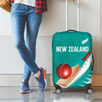 New Zealand Cricket Luggage Cover Kiwi Birds Haka Dance Turquoise Fern Sporty Style