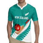 Custom New Zealand Cricket Rugby Jersey Kiwi Birds Haka Dance Turquoise Fern Sporty Style
