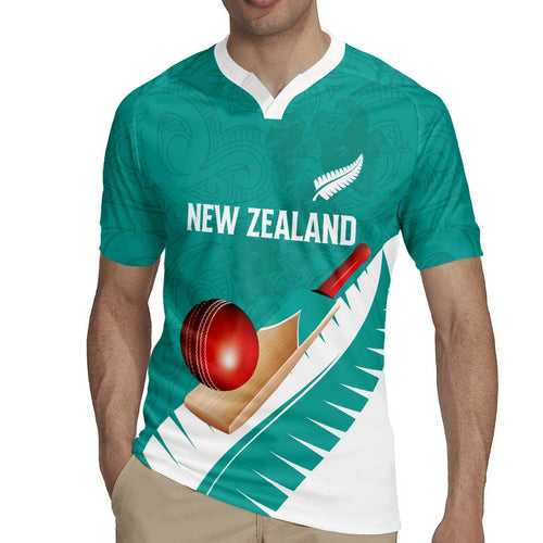 Custom New Zealand Cricket Rugby Jersey Kiwi Birds Haka Dance Turquoise Fern Sporty Style