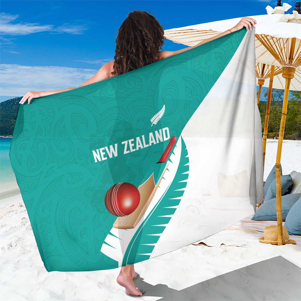 New Zealand Cricket Sarong Kiwi Birds Haka Dance Turquoise Fern Sporty Style