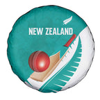 New Zealand Cricket Spare Tire Cover Kiwi Birds Haka Dance Turquoise Fern Sporty Style