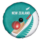 New Zealand Cricket Spare Tire Cover Kiwi Birds Haka Dance Turquoise Fern Sporty Style