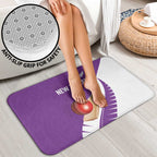 New Zealand Cricket Bathroom Set Kiwi Birds Haka Dance Purple Fern Sporty Style