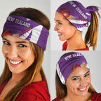 New Zealand Cricket Neck Gaiter Kiwi Birds Haka Dance Purple Fern Sporty Style