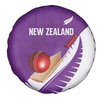 New Zealand Cricket Spare Tire Cover Kiwi Birds Haka Dance Purple Fern Sporty Style