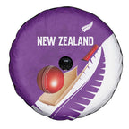 New Zealand Cricket Spare Tire Cover Kiwi Birds Haka Dance Purple Fern Sporty Style