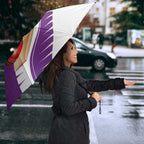 New Zealand Cricket Umbrella Kiwi Birds Haka Dance Purple Fern Sporty Style