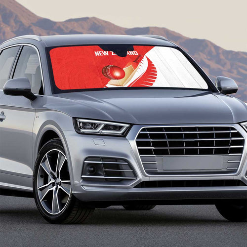 New Zealand Cricket Auto Sun Shade Kiwi Birds Haka Dance Red Fern Sporty Style