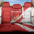 New Zealand Cricket Back Car Seat Cover Kiwi Birds Haka Dance Red Fern Sporty Style