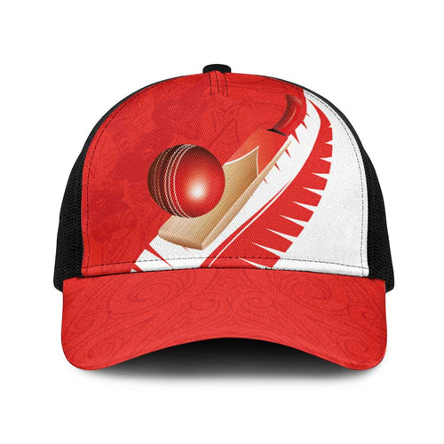New Zealand Cricket Baseball Net Cap Kiwi Birds Haka Dance Red Fern Sporty Style