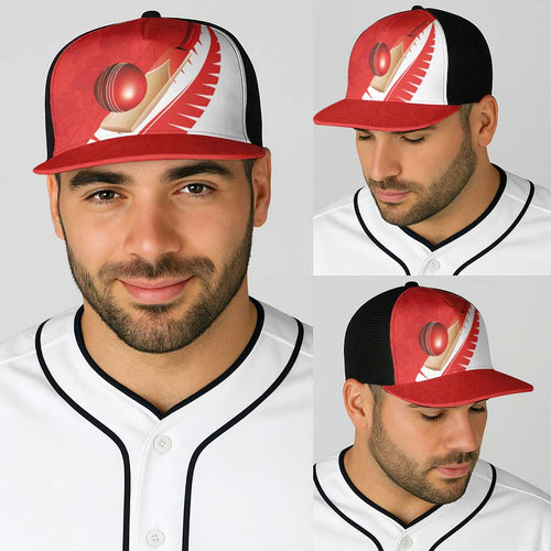 New Zealand Cricket Baseball Net Cap Kiwi Birds Haka Dance Red Fern Sporty Style