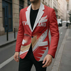 Custom New Zealand Cricket Blazer Kiwi Birds Haka Dance Red Fern Sporty Style