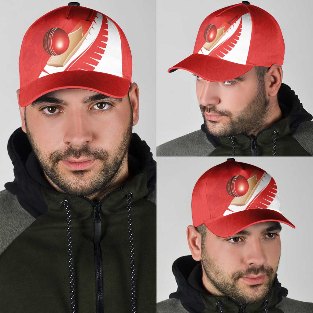 New Zealand Cricket Classic Cap Kiwi Birds Haka Dance Red Fern Sporty Style