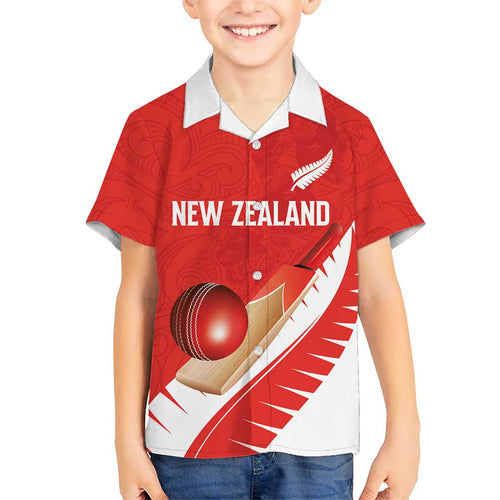 Custom New Zealand Cricket Family Matching Mermaid Dress and Hawaiian Shirt Kiwi Birds Haka Dance Red Fern Sporty Style