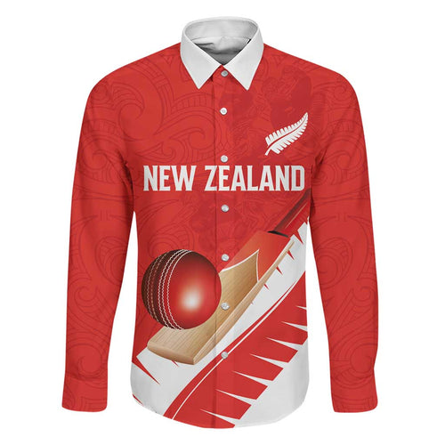 Custom New Zealand Cricket Family Matching Off Shoulder Short Dress and Hawaiian Shirt Kiwi Birds Haka Dance Red Fern Sporty Style