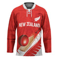 Custom New Zealand Cricket Hockey Jersey Kiwi Birds Haka Dance Red Fern Sporty Style