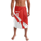Custom New Zealand Cricket Lavalava Kiwi Birds Haka Dance Red Fern Sporty Style