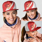 New Zealand Cricket Mesh Trucker Cap Kiwi Birds Haka Dance Red Fern Sporty Style