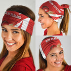 New Zealand Cricket Neck Gaiter Kiwi Birds Haka Dance Red Fern Sporty Style