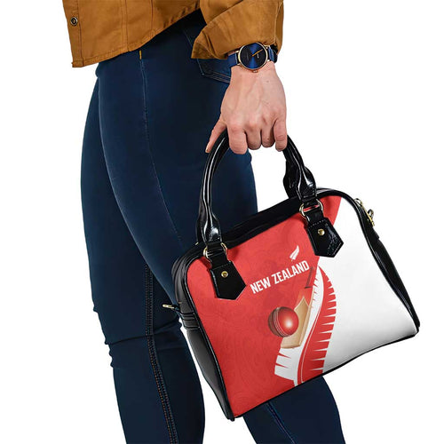New Zealand Cricket Shoulder Handbag Kiwi Birds Haka Dance Red Fern Sporty Style