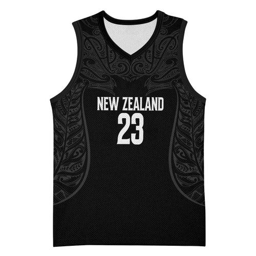 New Zealand Basketball Ta Moko Tribal Custom Basketball Jersey