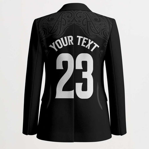 New Zealand Basketball Ta Moko Tribal Custom Blazer