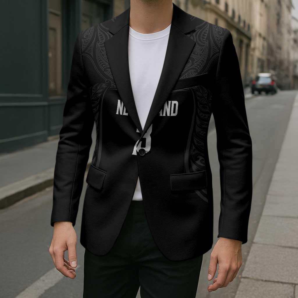 New Zealand Basketball Ta Moko Tribal Custom Blazer